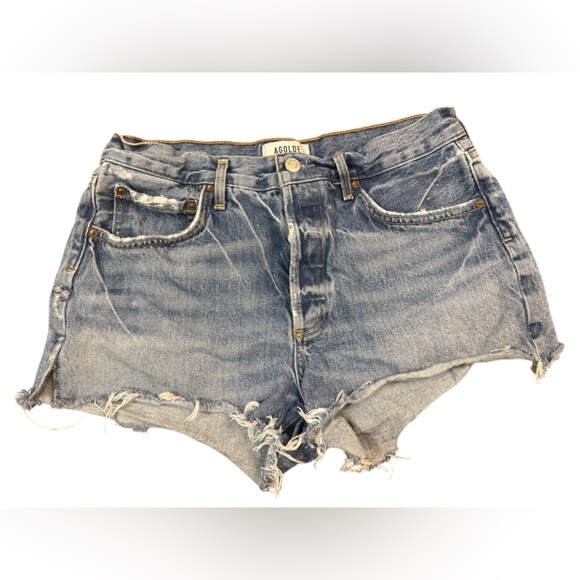 Agolde Parker Cut Off Shorts Size 28 - Picture 5 of 7